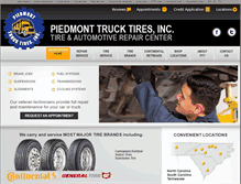 Tablet Screenshot of piedmonttrucktires.com